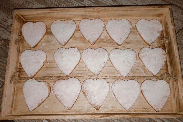 Organizacion de eventos cumpleaños Lucía galletas corazón